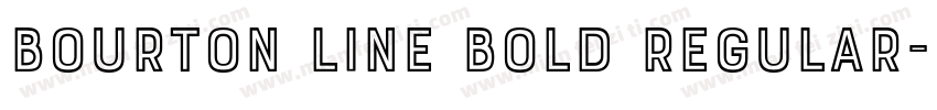 Bourton Line Bold Regular字体转换